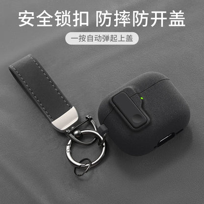 Protective Case For Airpods 4 Cover Luxury Earphone Cover Case For Apple Airpodspro 2 3 1/2 Air Pods Pro Shockproof With Hook﻿