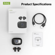 HTC NE79 TWS Earbuds – Bluetooth 6.0, AI Translation, ENC Noise Cancelling