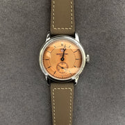 Jacques Genry Men's Automatic Jump Hour Watch – 38mm, Blue Sanded Dial