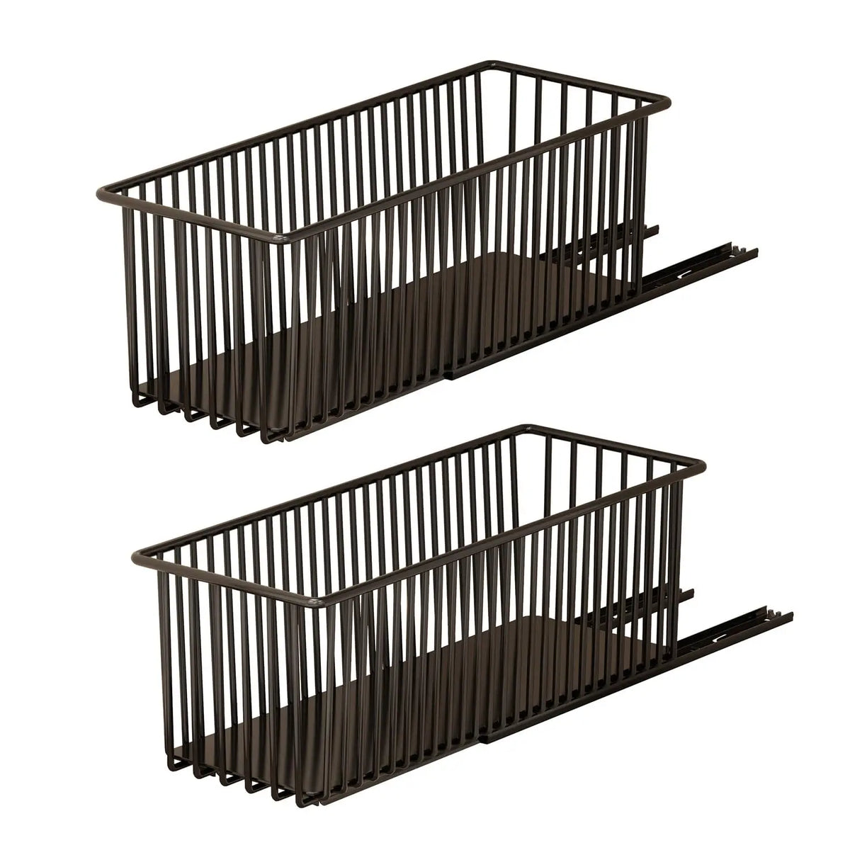 2-Pack Pull-Out Under-Sink Organiser – Sliding Cupboard Storage Baskets