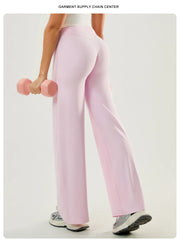 Women's High-Waist Wide-Leg Yoga Pants – Tummy Control Flare Leggings