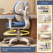 Children's Study Chair to Correct Sitting Posture of Primary School Students can Lift the Seat HomeBackrest Desk Writing Chair