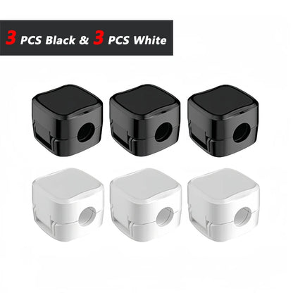 Magnetic Cable Clips Adjustable Cord Holder | Adhesive Under Desk Mgmt Organizer for Home Office Car Wall Desktop Nightstand