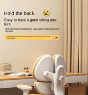 Children's Study Chair to Correct Sitting Posture of Primary School Students can Lift the Seat HomeBackrest Desk Writing Chair