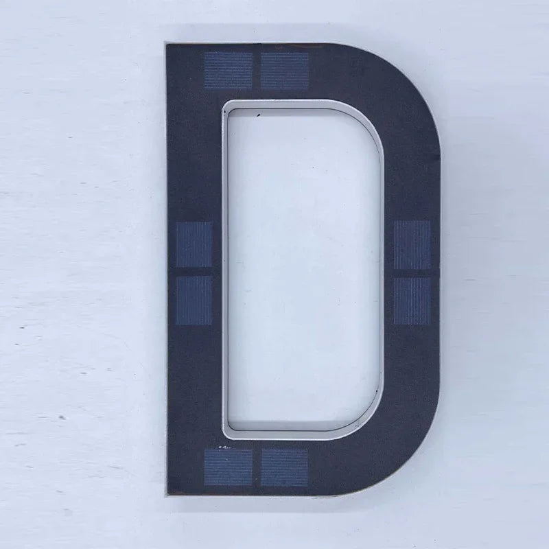Solar LED House Number Sign – Waterproof Outdoor Address Plate Light