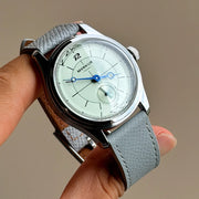 Merkur Men's Cross Line Sector Dial Watch – Green, Retro Casual, Manual