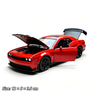 Hellcat 1:36 Diecast Model Car – Pull-Back Toy with Opening Doors