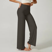 Women's High-Waist Wide-Leg Yoga Pants – Tummy Control Flare Leggings