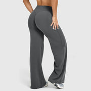 Women's High-Waist Wide-Leg Yoga Pants – Tummy Control Flare Leggings