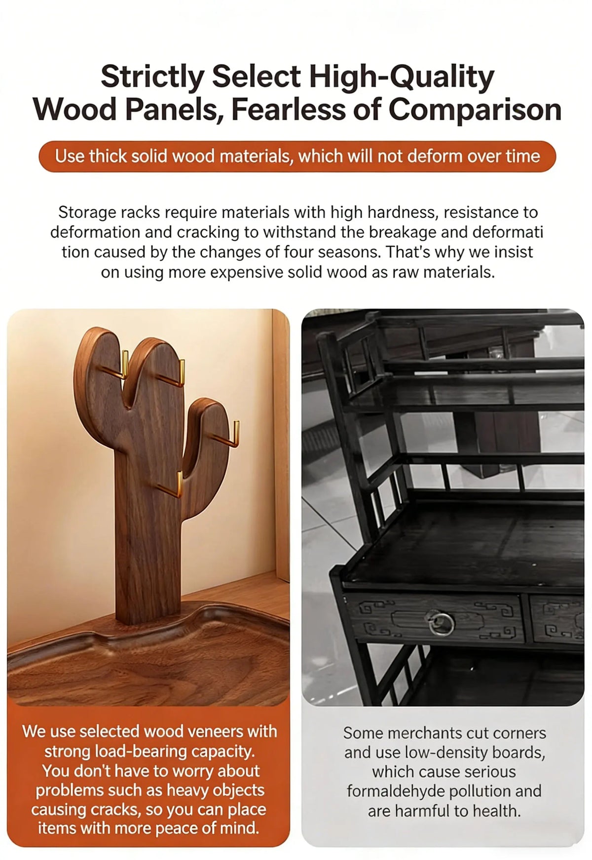 Retro Wooden Key Hanging Rack – Entrance Organiser with Watch & Glasses Display
