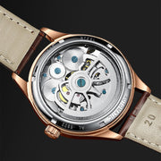 AILANG Men's Automatic Tourbillon Skeleton Watch – Leather Strap