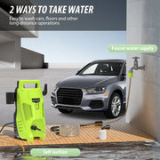 2050PSI Electric High Pressure Washer – 2300W with Adjustable Nozzle & Detergent Tank