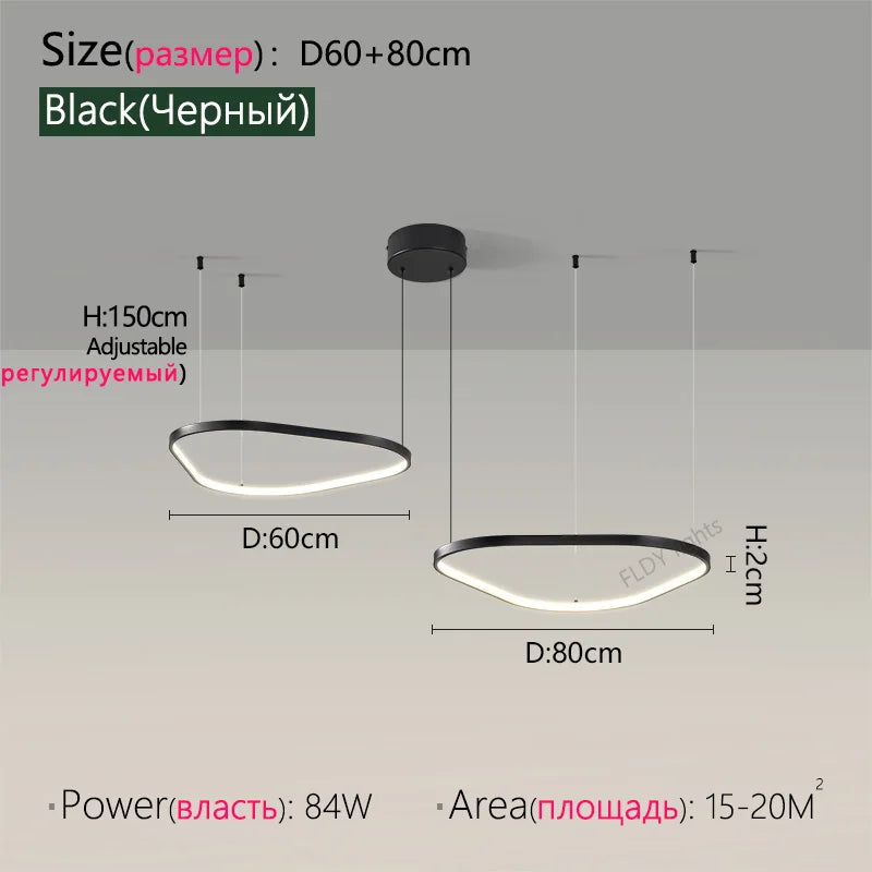 Modern Designer Chandelier – Hanging Pendant Lamp for Ceilings