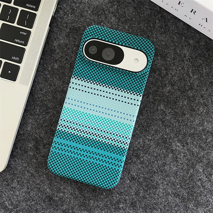 Luxury Carbon Fibre Stripe Sunset Series Wireless Charging Magnetic For Magsafe Cases For Google Pixel 9 8 7 Pro XL Cloth Cover