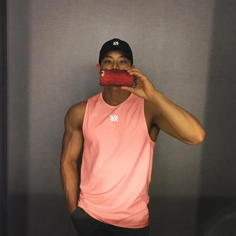 Men's Sleeveless Bodybuilding Tank Top – Quick-Dry Gym Workout Singlet