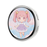 Anime Digital Badge – HD Touchscreen E-Pin with Photo & Video Display