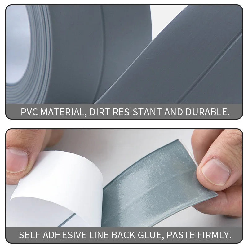 Waterproof Sealing Tape Strips PVC Self Adhesive Wall Sticker for Bathroom Shower Bath Seal Caulk Strip Kitchen Sink Mold Proof