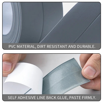 Waterproof Sealing Tape Strips PVC Self Adhesive Wall Sticker for Bathroom Shower Bath Seal Caulk Strip Kitchen Sink Mold Proof