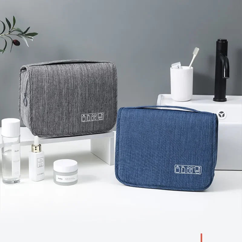 Hanging Travel Wash Bag – Waterproof Toiletries Organiser, Oxford Fabric