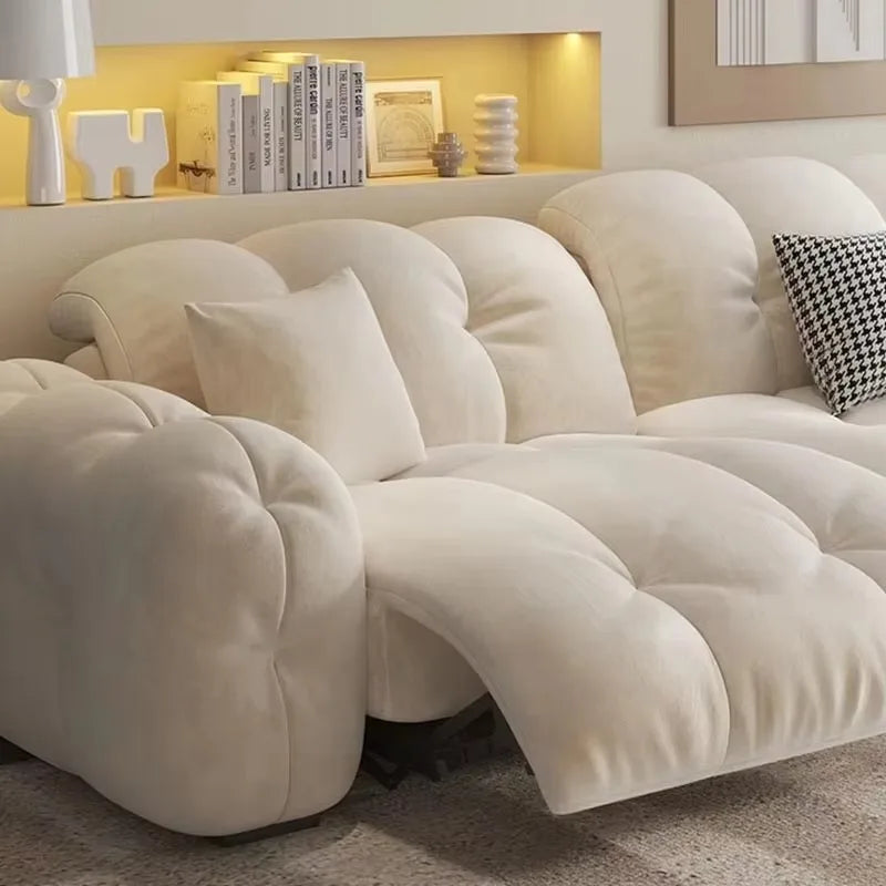 Electric Recliner Sofa — Beige Waterproof, Six Sizes from 1.9m to 3.6m - photo 5