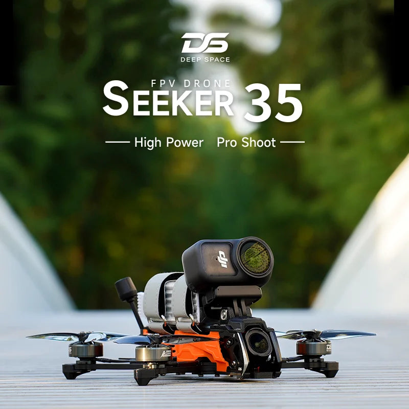 DeepSpace SEEKER35 FPV Drone – 3.5" Freestyle, GPS, 6S, DJI O4 Pro