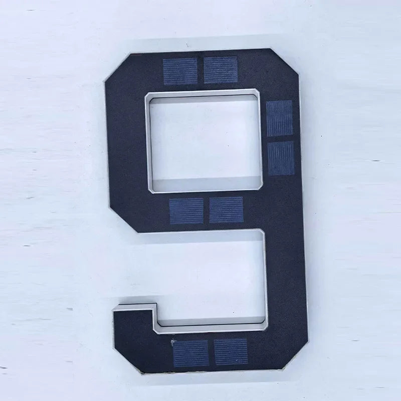Solar LED House Number Sign – Waterproof Outdoor Address Plate Light