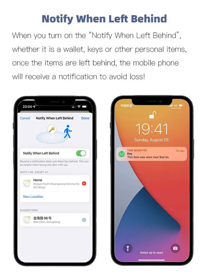Bluetooth Mini Tracking Device for Apple Find My APP Smart Tag Kid Pet Car GPS Lost Tracker Anti-Lost Alarm Reminder Positioner