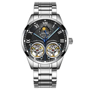 AILANG Men's Automatic Tourbillon Skeleton Watch – Leather Strap
