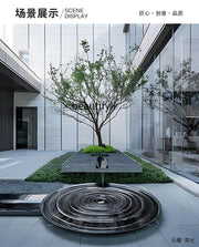 Japanese Zen Water Fountain — Courtyard & Hotel Landscape Feature
