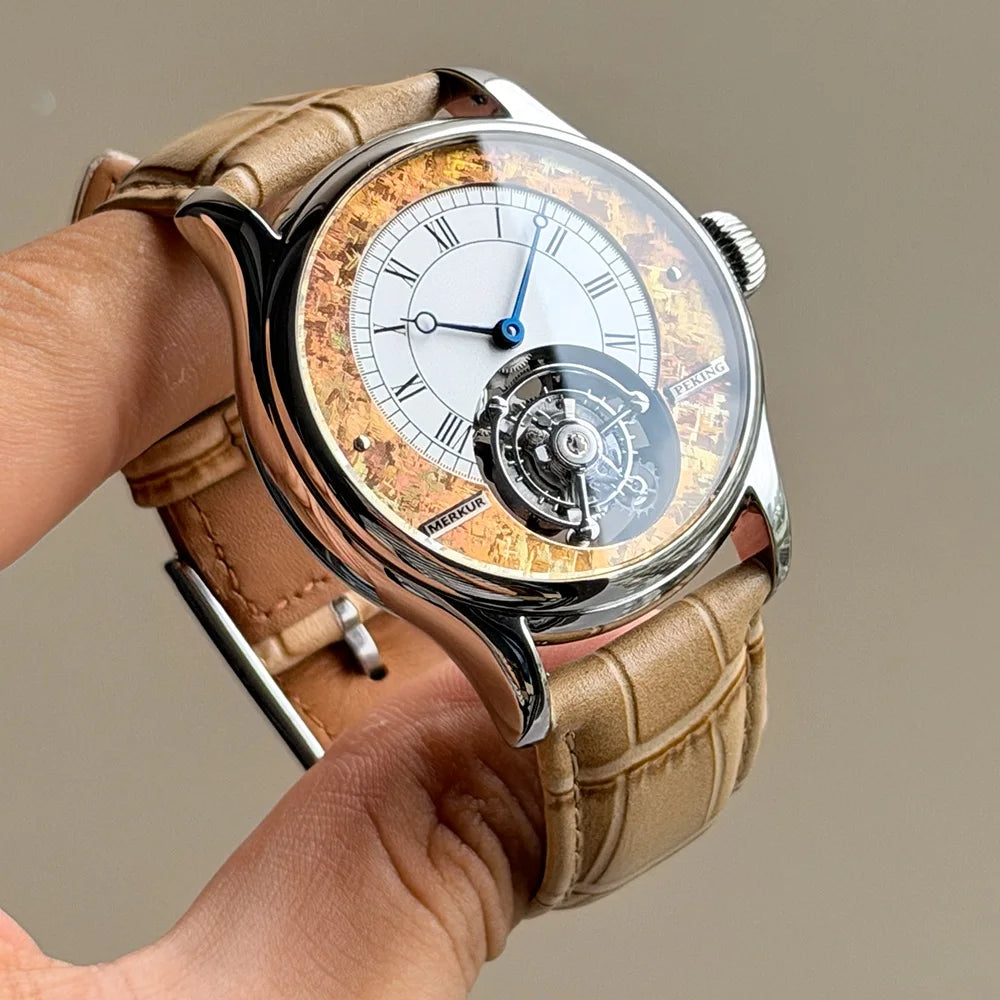Merkur Men's High-Frequency Coaxial Tourbillon Watch – Sapphire