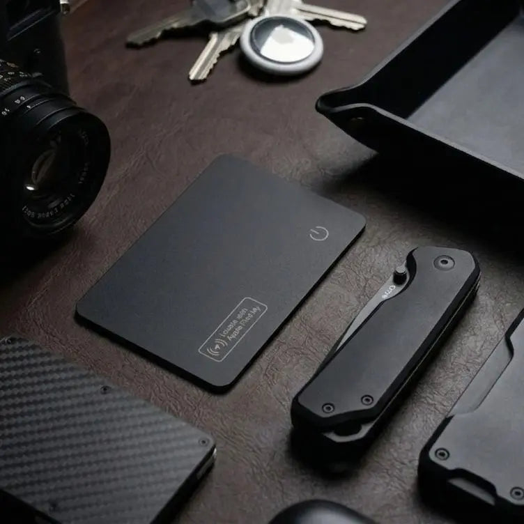 Rechargeable Wallet Tracker Card for Apple Find My