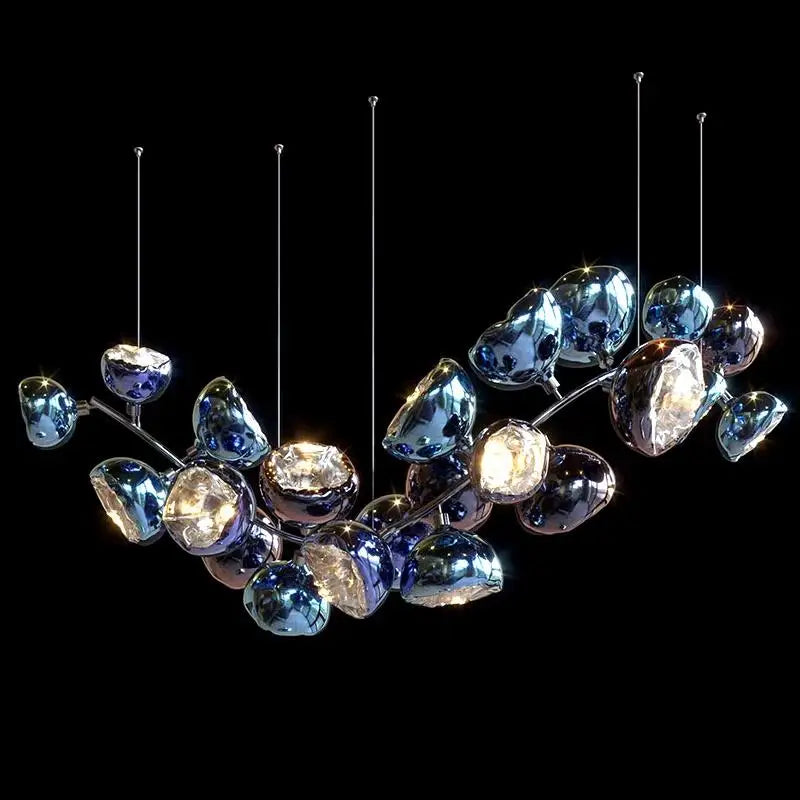 Lava Glass LED Pendant Light — Nordic Designer Ceiling Light, 3 Sizes - photo 14