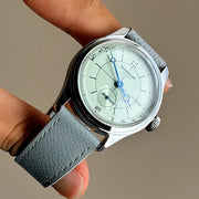 Merkur Men's Cross Line Sector Dial Watch – Green, Retro Casual, Manual