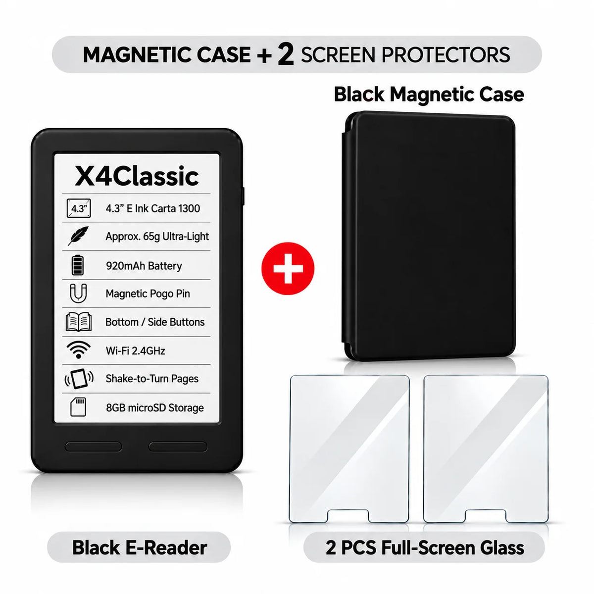 XTEINK X3 Pro E-Reader – Pocket-Size E-Ink Reader, Lightweight