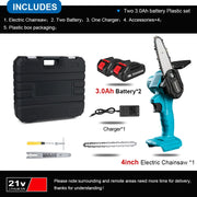 Kamolee 24V Brushless Mini Chainsaw – Cordless Wood Pruning Saw