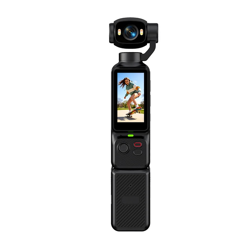 Pocket Vlogging Camera with Rotating Lens & Fill Light