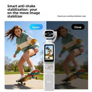 Pocket Vlogging Camera with Rotating Lens & Fill Light
