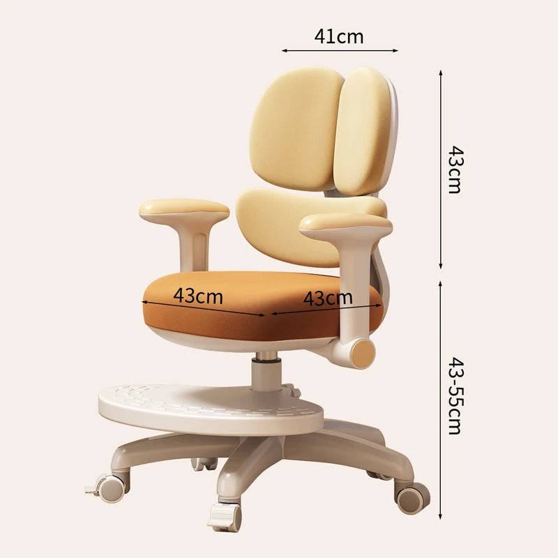 Children's Study Chair to Correct Sitting Posture of Primary School Students can Lift the Seat HomeBackrest Desk Writing Chair