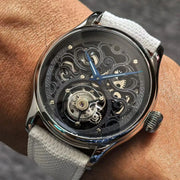 Jacques Genry Men's Tourbillon Watch – 42mm, Manual, Hollow Carved Dial