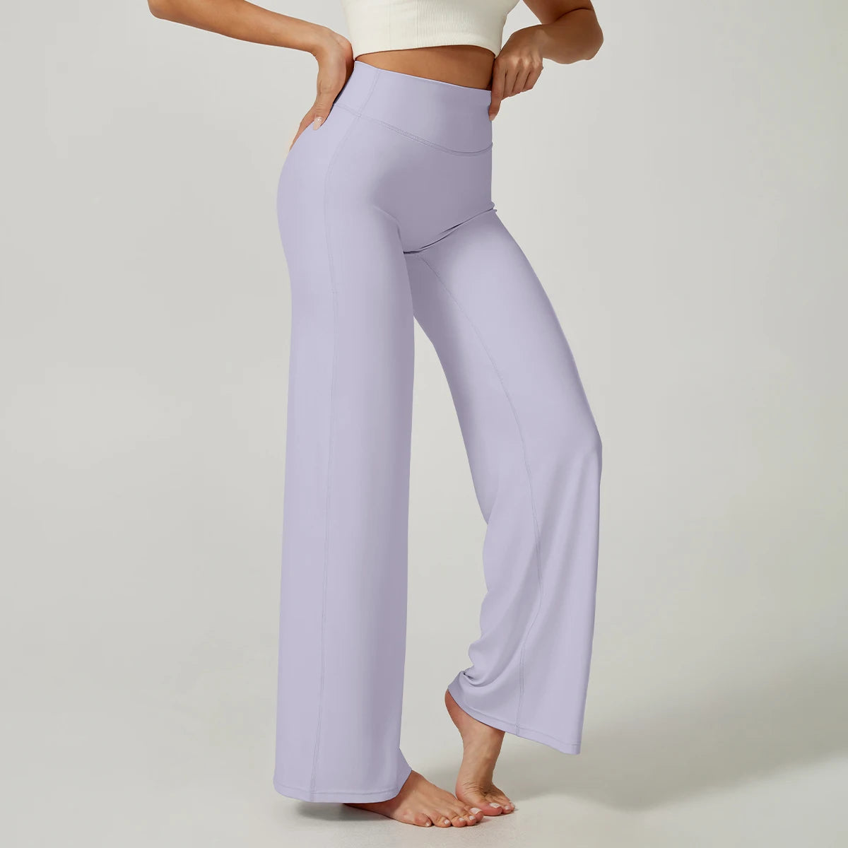 Women's High-Waist Wide-Leg Yoga Pants – Tummy Control Flare Leggings