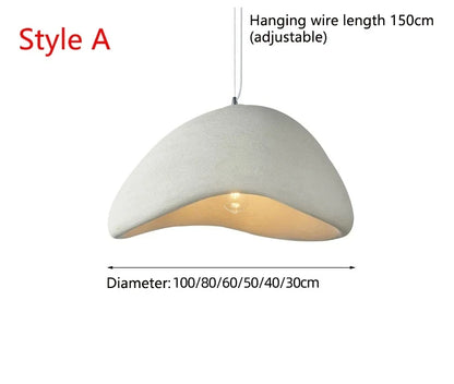 Japanese Wabi Sabi Chandelier Modern LED Pendant Light for Dining Living Room Bedroom Bar Designer Homestay E27 Hanghing Lamp
