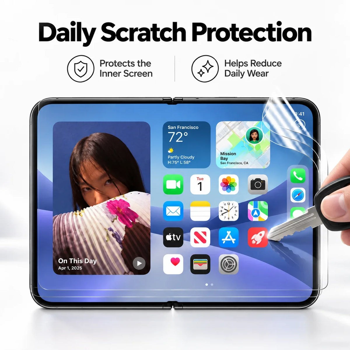 Outer Glass & Inner Film Phone Screen Protector Set