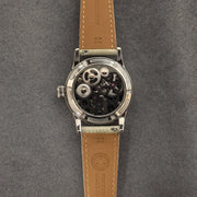 Jacques Genry Men's Tourbillon Watch – 42mm, Manual, Hollow Carved Dial