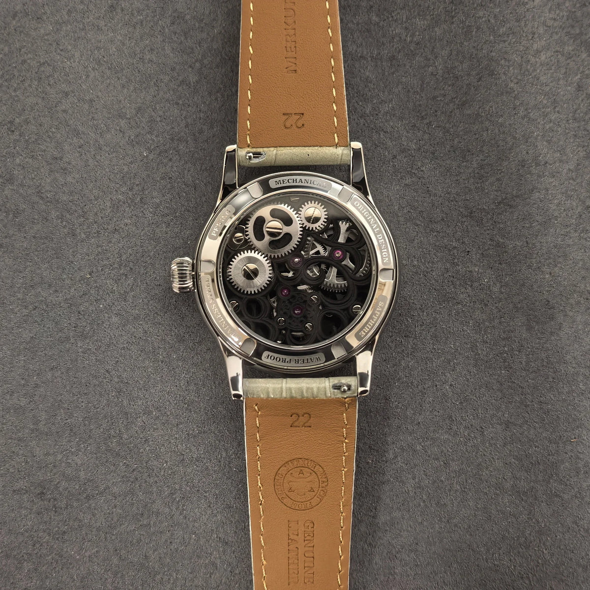 Jacques Genry Men's Tourbillon Watch – 42mm, Manual, Hollow Carved Dial