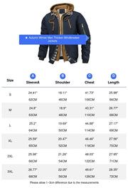 Autumn Winter Men's Warm Windbreaker Jacket Outdoor Man Thick Windbreaker Hiking Hooded Coats Men Thermal Sports Zipper Parkas J
