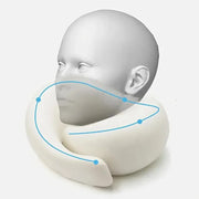 Memory Foam Travel Neck Pillow – U-Shaped, Adjustable & Portable