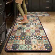 Non-Slip Velvet Kitchen Runner Mat – Absorbent Long Floor Rug