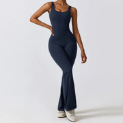 Women's Gym Jumpsuit Set – Yoga Sportswear Romper with Push-Up Support