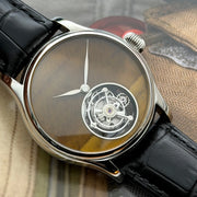Merkur Men's Tourbillon Watch – Titanium, Ice Flower Dial, Sapphire