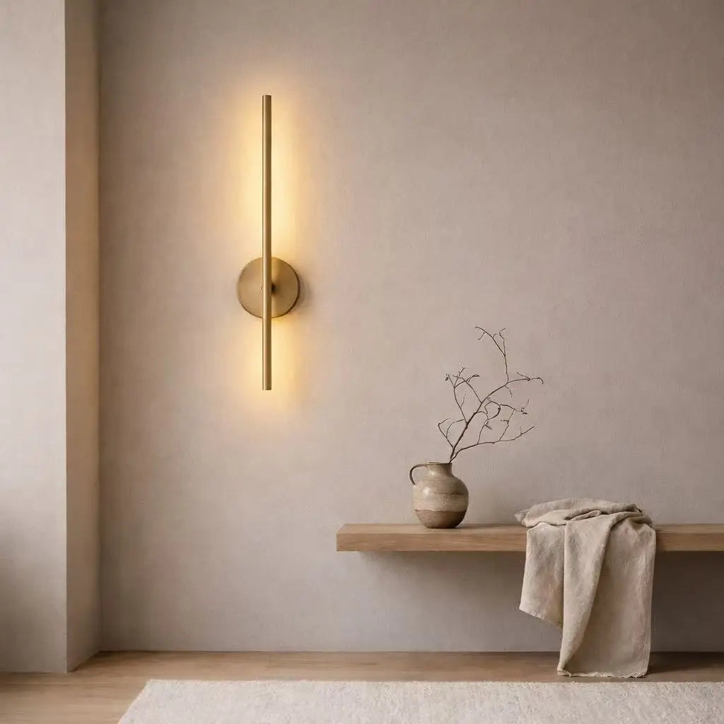 Magnetic Rechargeable LED Wall Lamp – Black & Gold, Wiring-Free